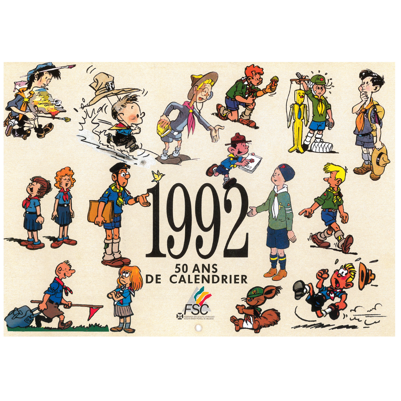Calendrier scout 1992 [COLLECTOR]