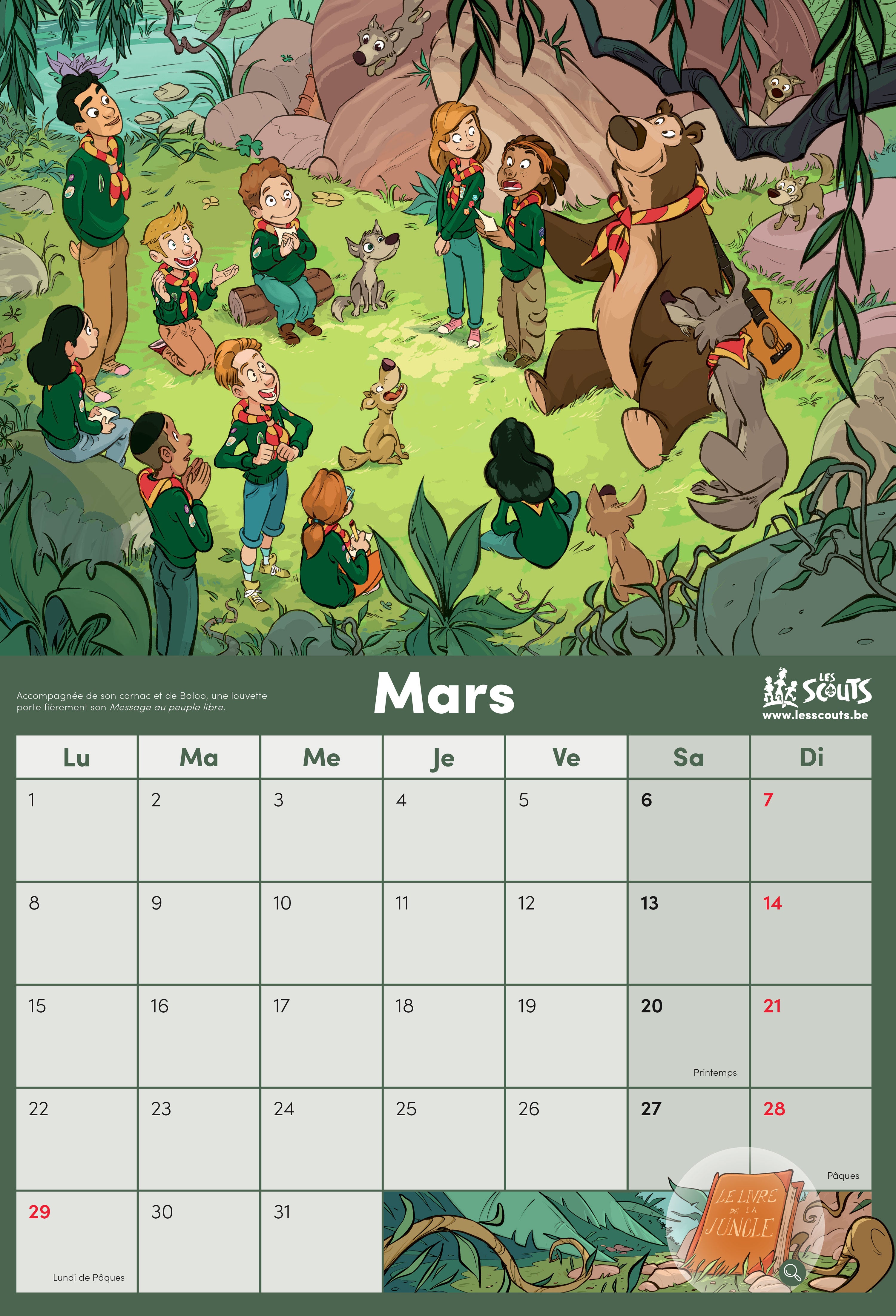 Calendrier scout 2027