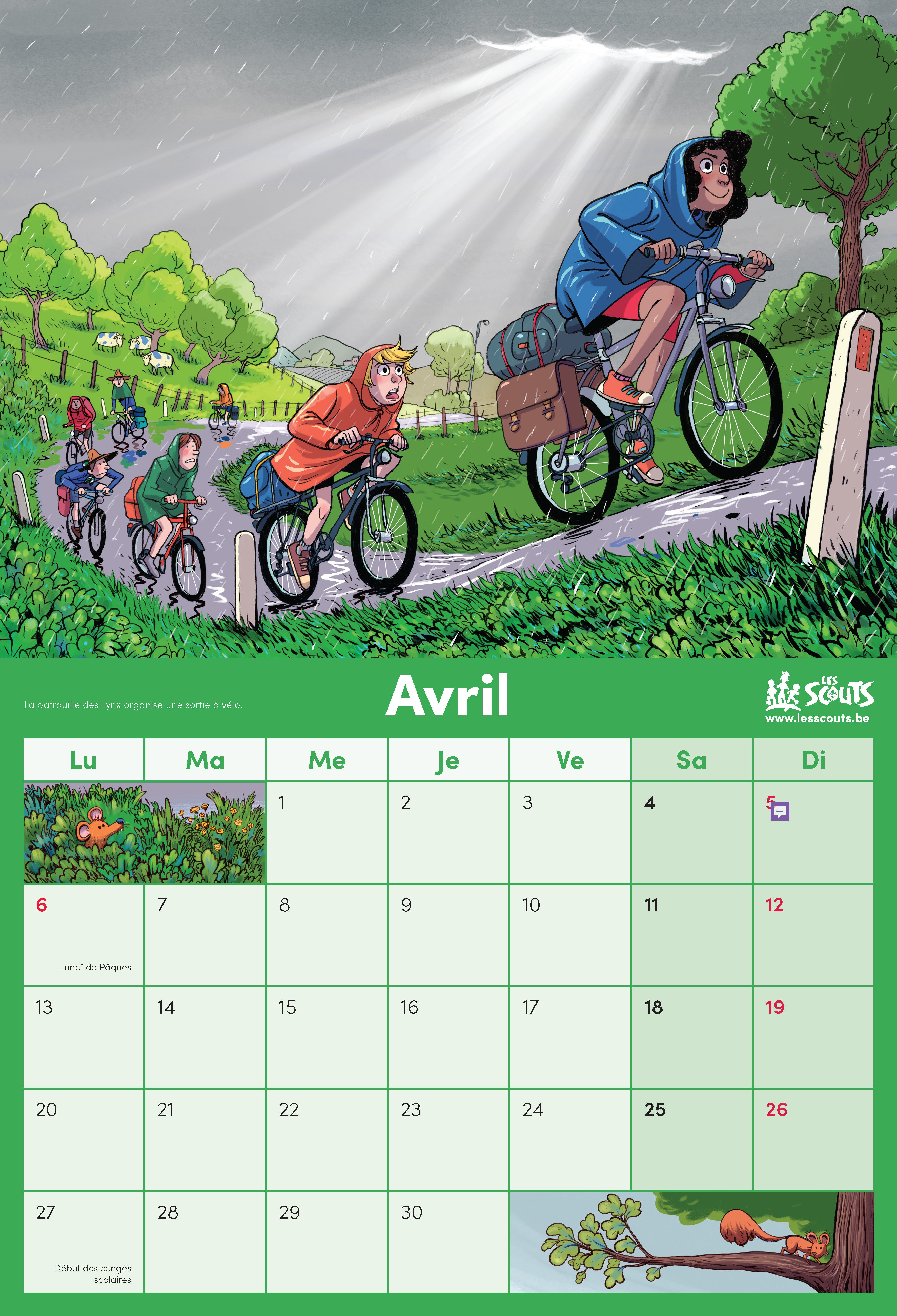 Calendrier scout 2026