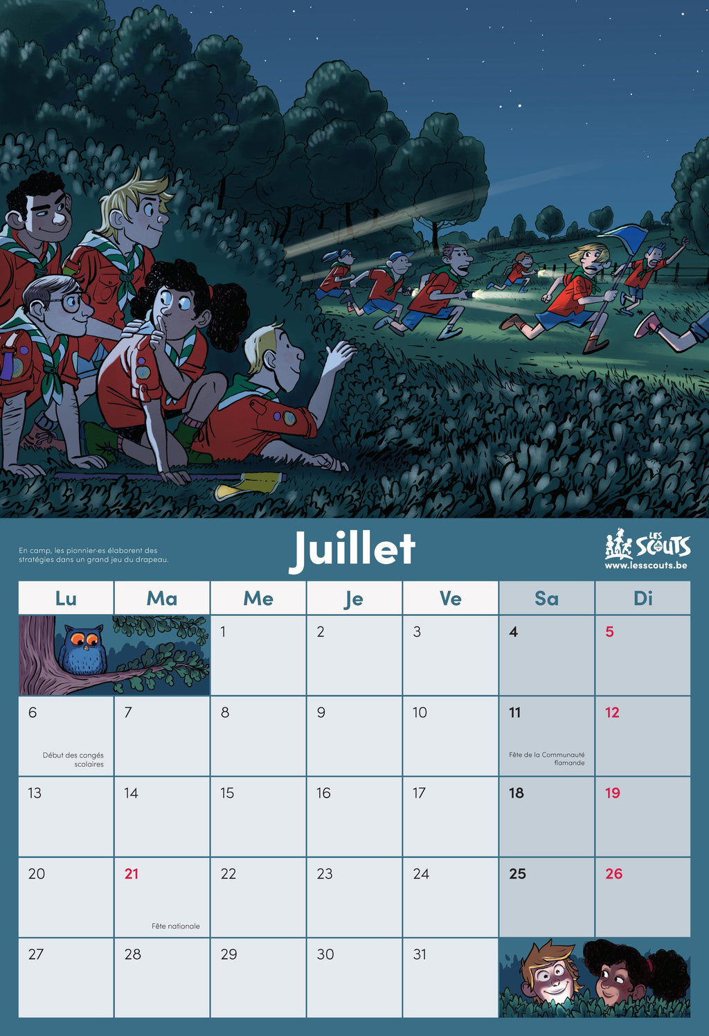 Calendrier scout 2026